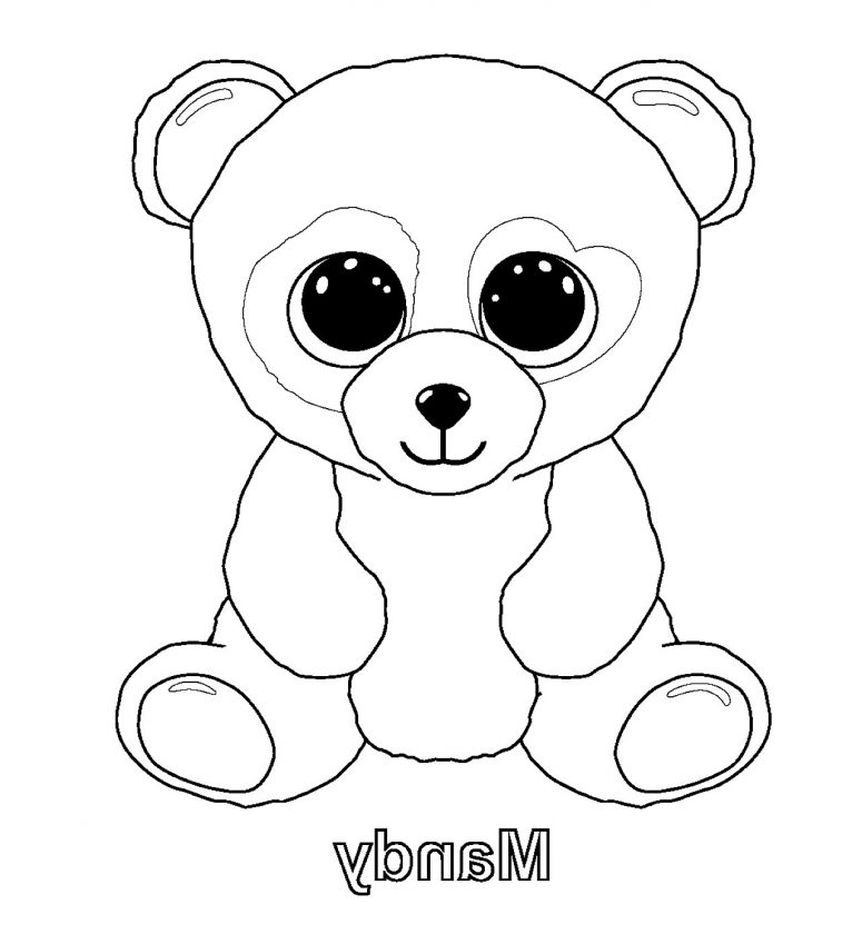 508 Unicorn Christmas Beanie Boo Coloring Pages for Kindergarten