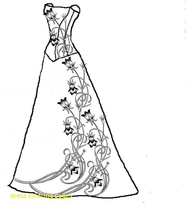 Beautiful Dress Coloring Pages at GetDrawings | Free download