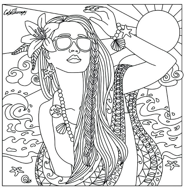 Beautiful Woman Coloring Pages At Getdrawings Free Download 