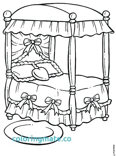 Bed Coloring Page At Getdrawings Free Download