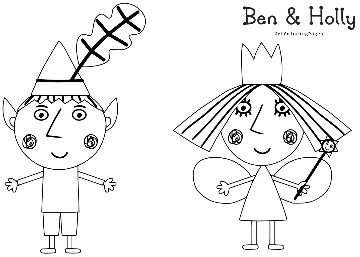 drawing-ben-and-holly-coloring-page