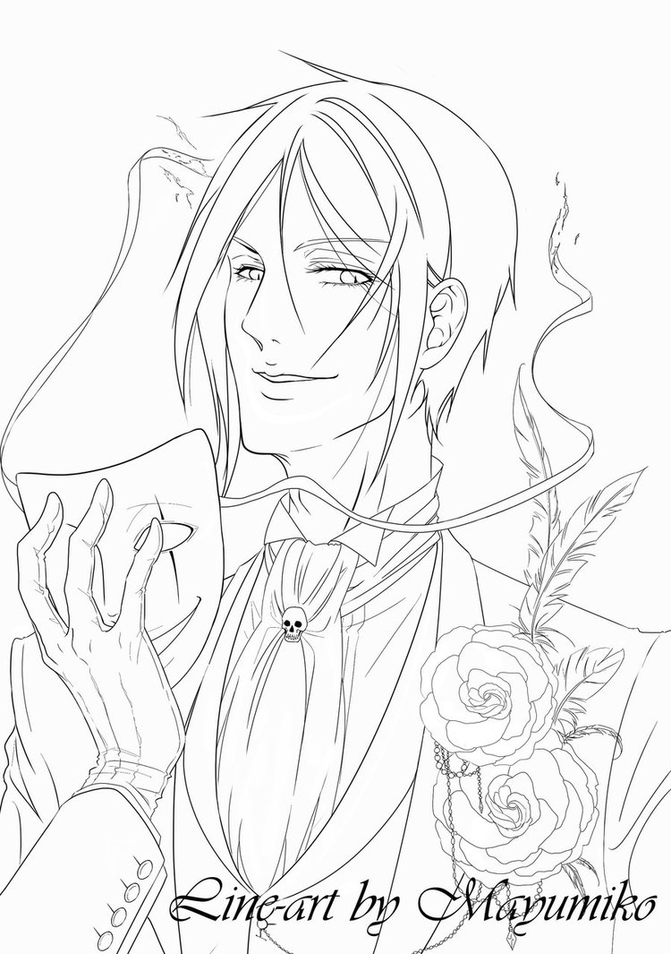 Black Butler Coloring Pages at GetDrawings | Free download