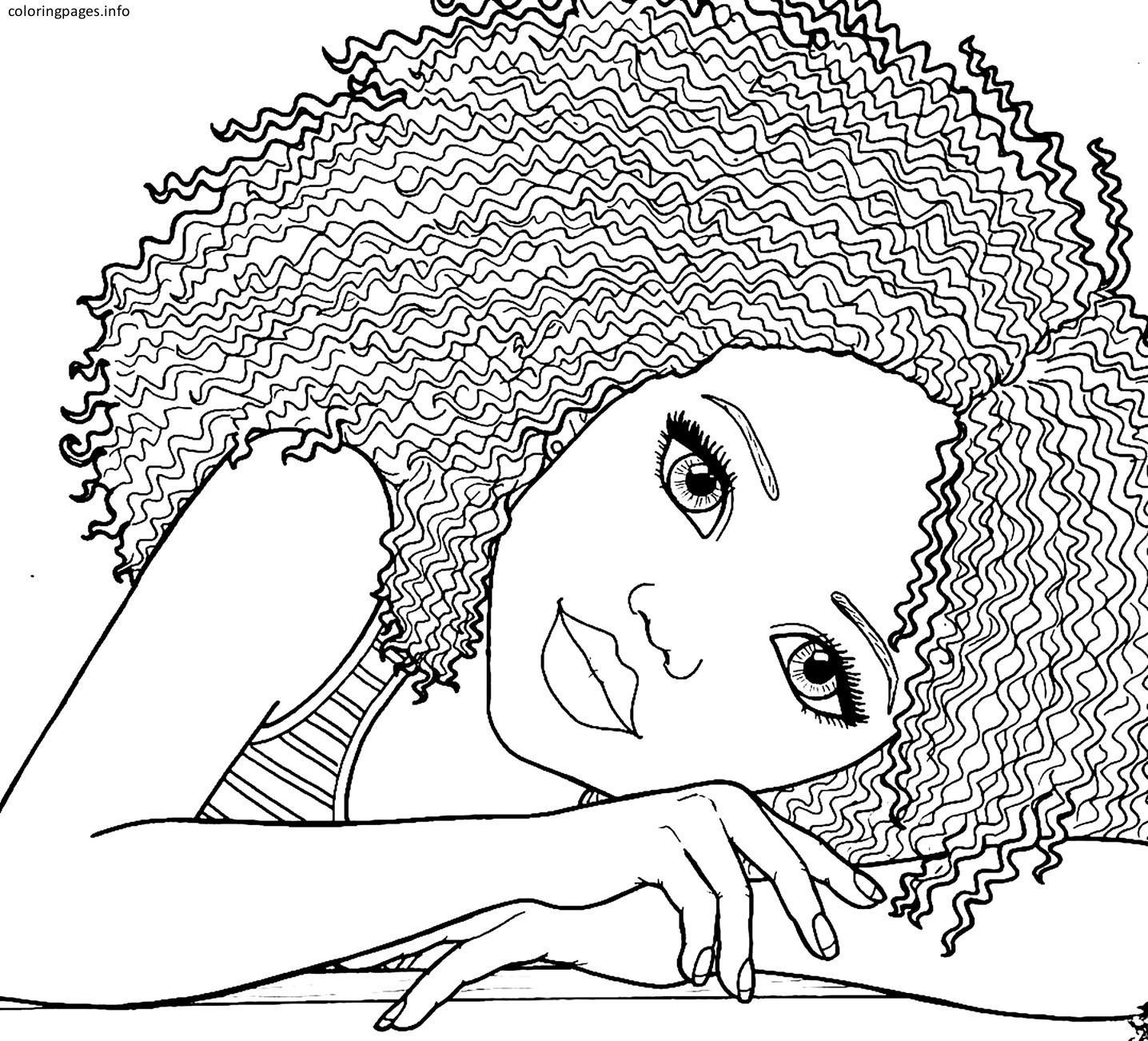 Black Girl Coloring Pages at GetDrawings | Free download