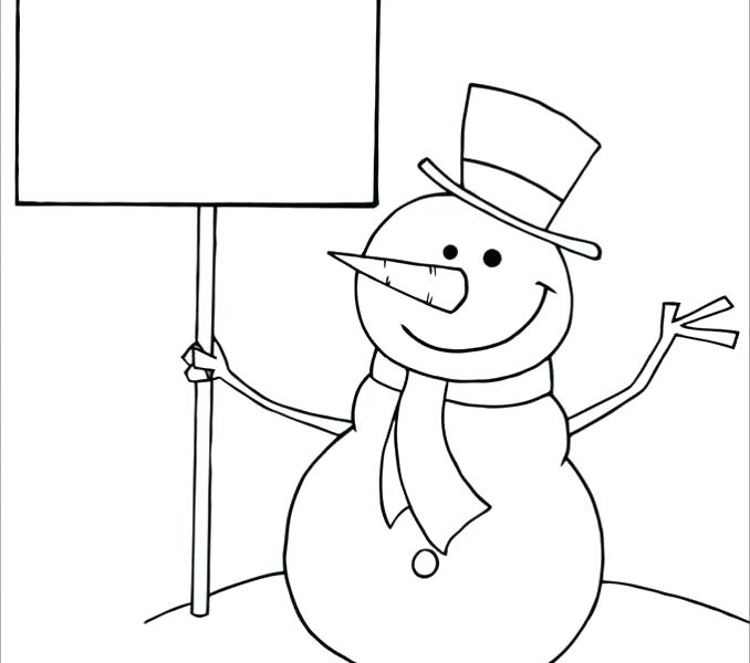 Blank Snowman Coloring Pages at GetDrawings Free download