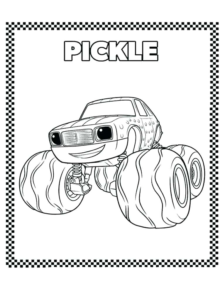 Blaze And The Monster Machines Coloring Pages To Print at GetDrawings