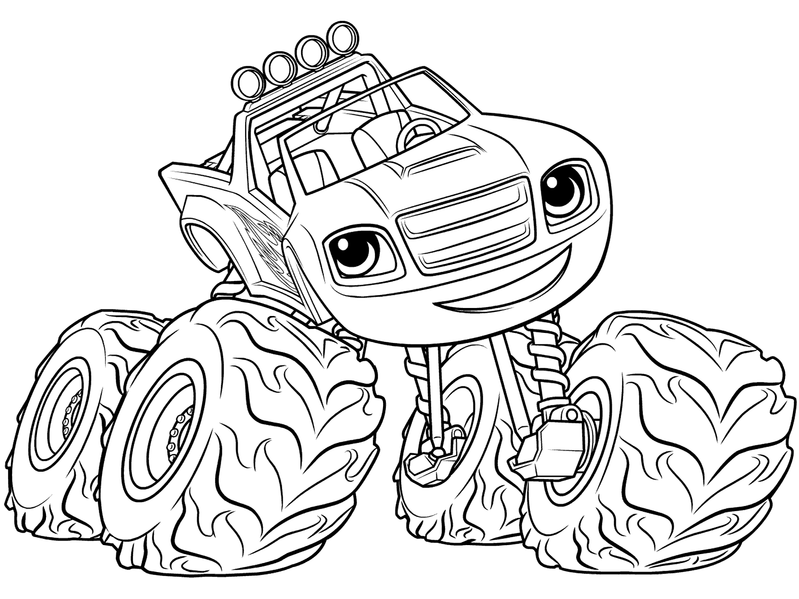 Blaze And The Monster Machines Coloring Pages To Print at GetDrawings