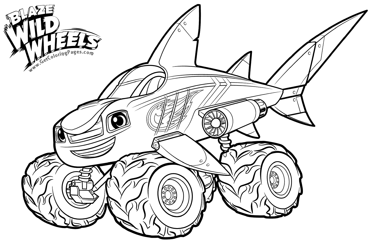 Blaze Coloring Pages Free Printable Printable Templates