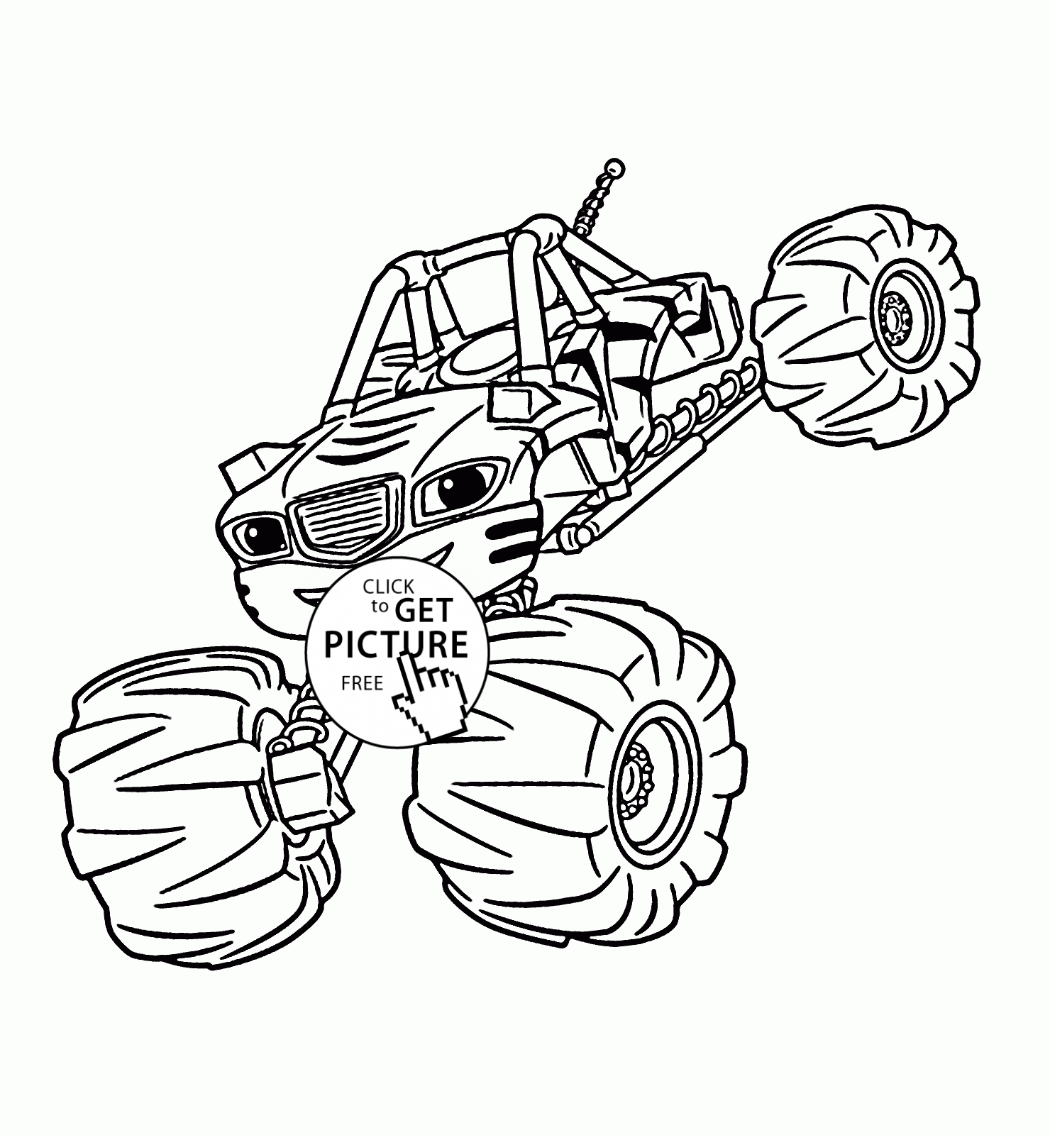 Blaze Coloring Pages at GetDrawings | Free download