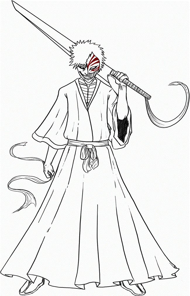 Bleach Anime Coloring Pages At Getdrawings Free Download