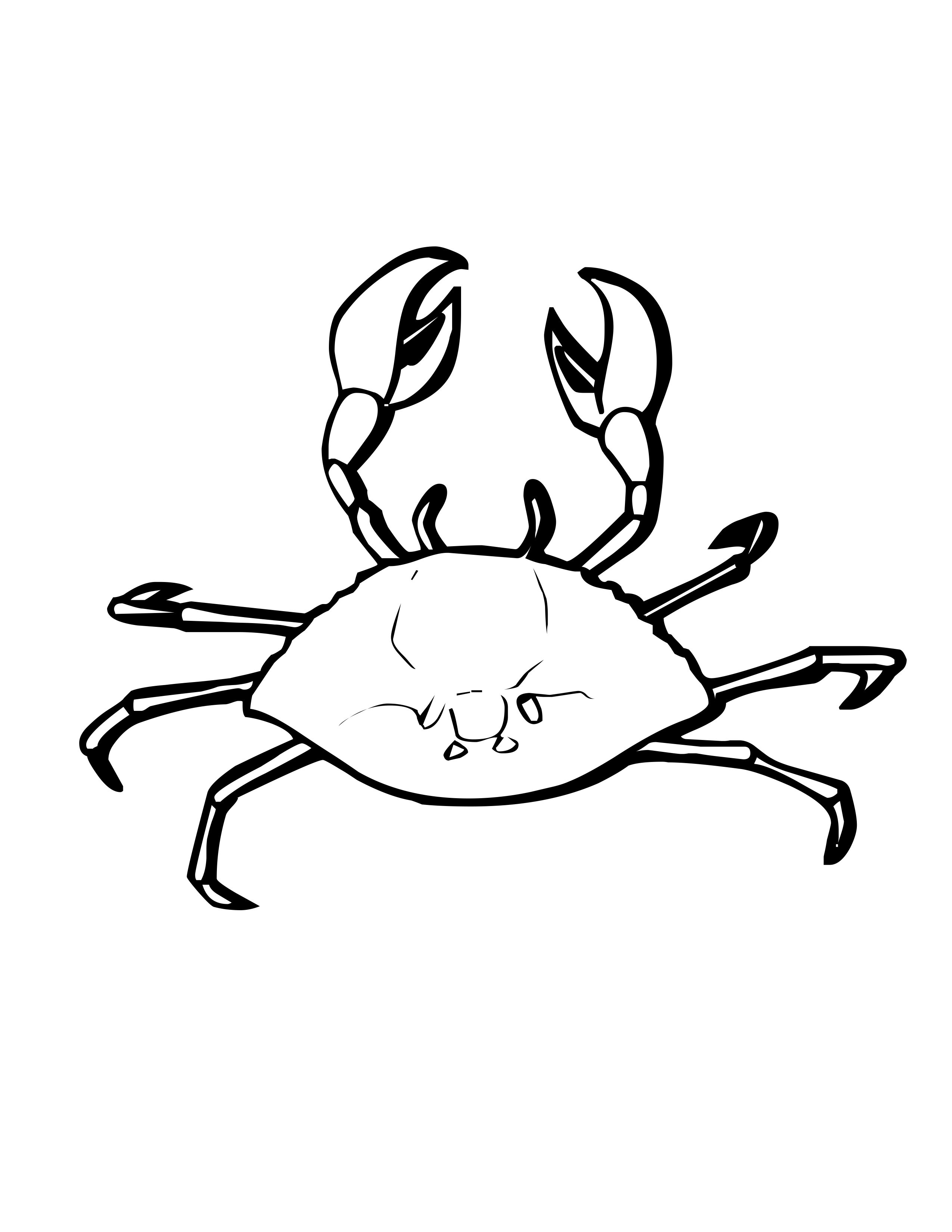 Blue Crab Coloring Pages at GetDrawings  Free download