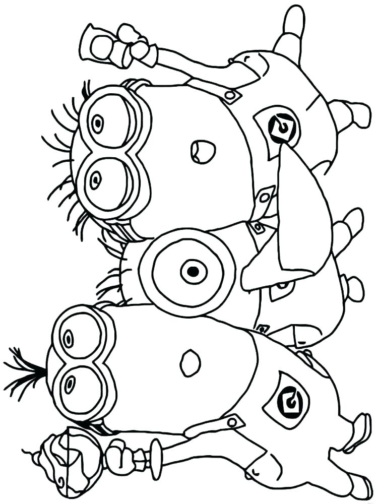 Bob The Minion Coloring Pages At Getdrawings Free Download 1312