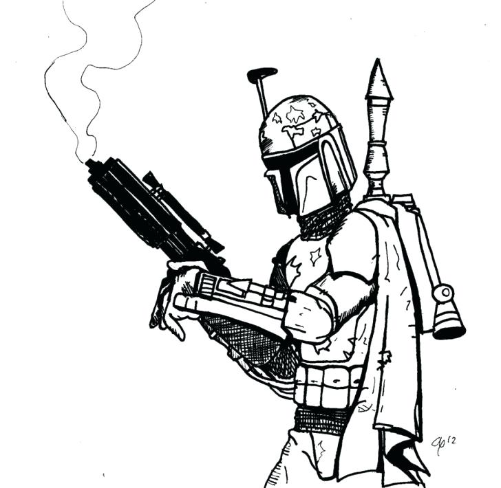 Boba Fett Coloring Pages Printable at GetDrawings | Free download