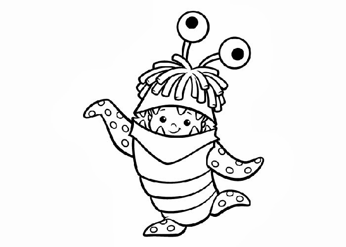 Boo Monsters Inc Coloring Pages at GetDrawings | Free download