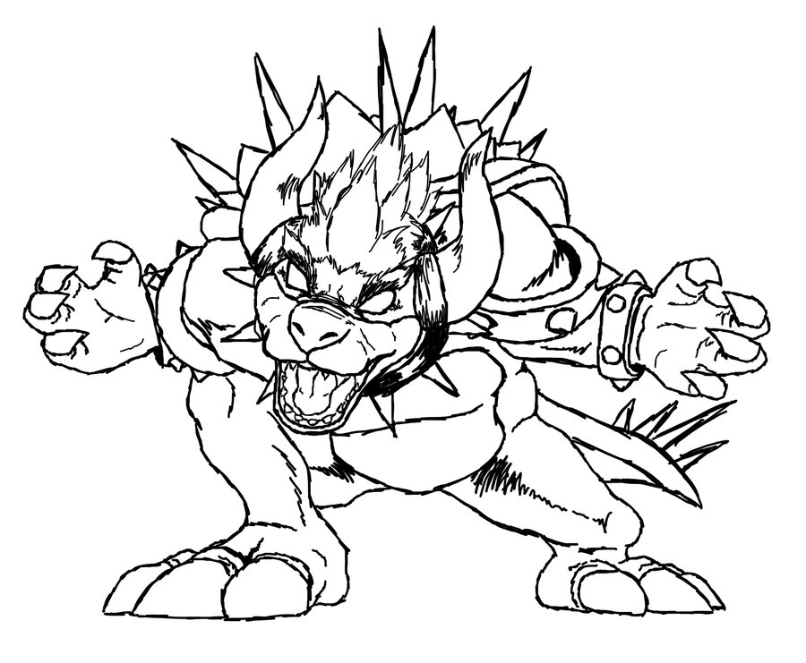 900x741 Dry Bowser Coloring Pages Dry Bowser Drawing At Getdrawings Free.
