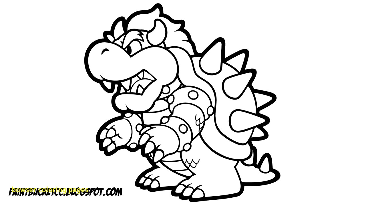 Bowser Coloring Pages Free at GetDrawings | Free download