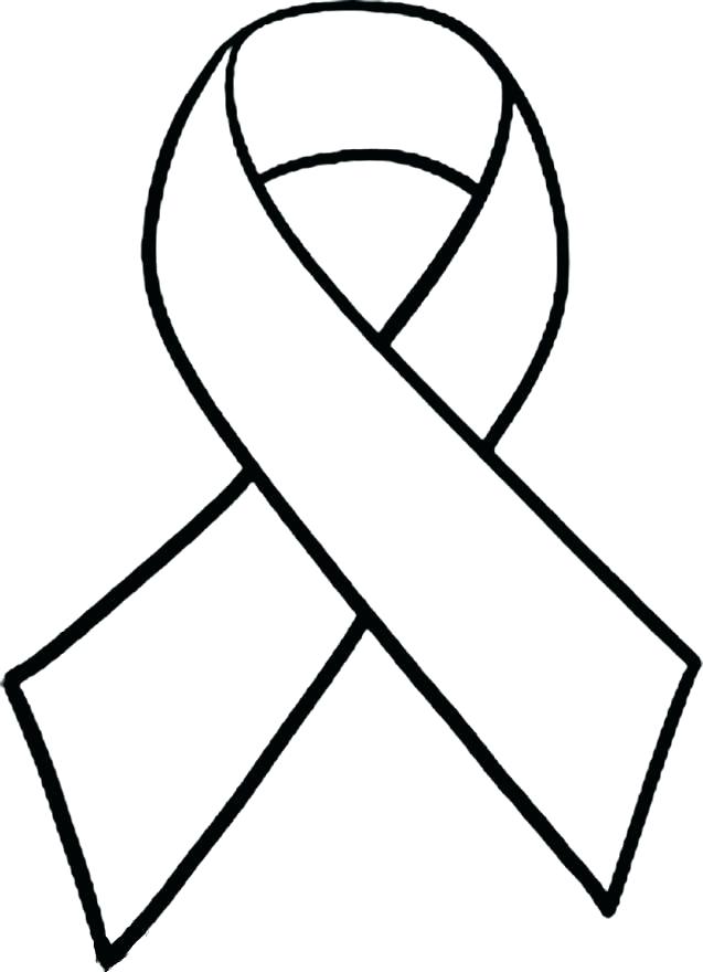 Cancer Ribbon Coloring Page Coloring Pages