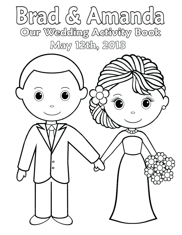 Bride Groom Coloring Page At GetDrawings Free Download