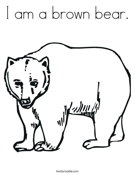 Brown Bear Book Coloring Pages Sketch Coloring Page