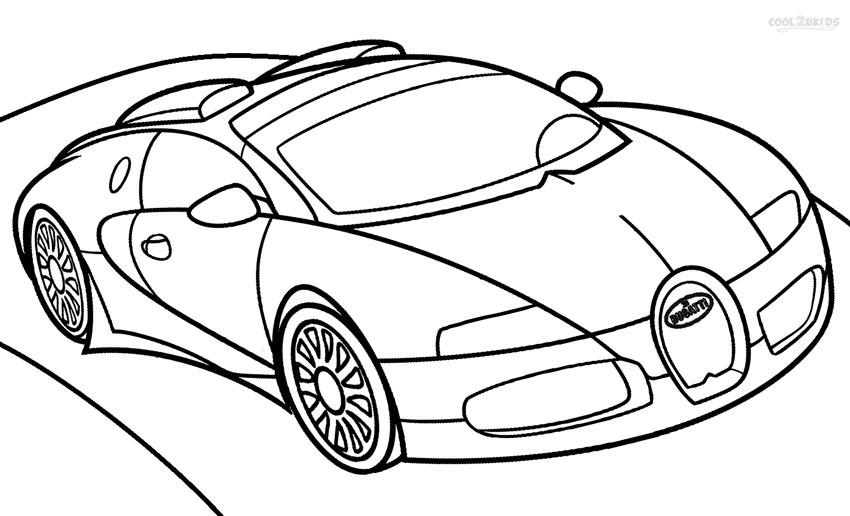 Coloring pages of bugatti