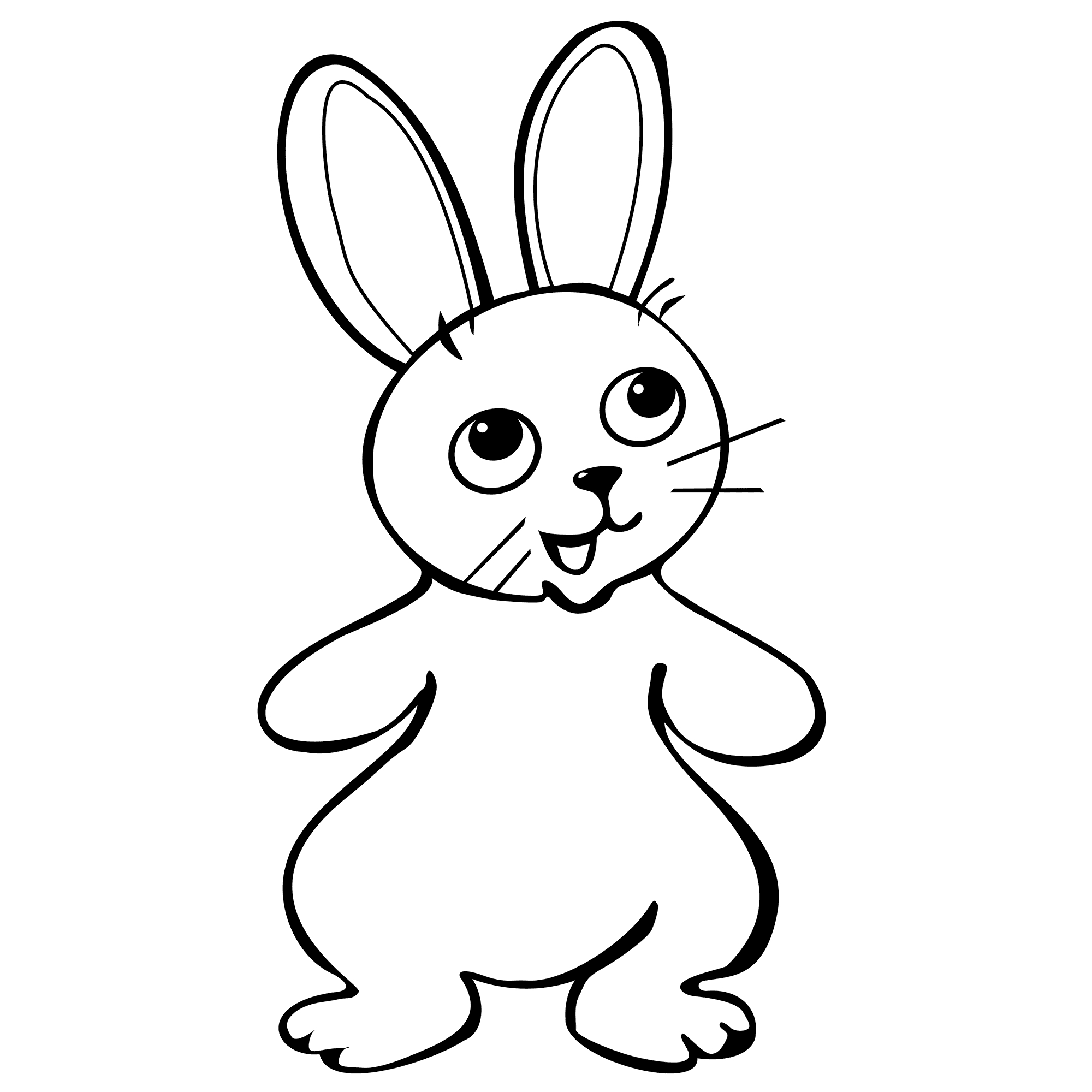 Bunny Outline Drawing at GetDrawings | Free download