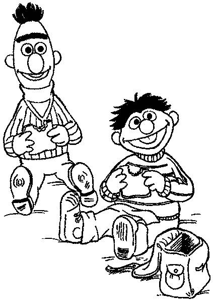 423x600 Fantastic Bert And Ernie Coloring Pages Ideas.