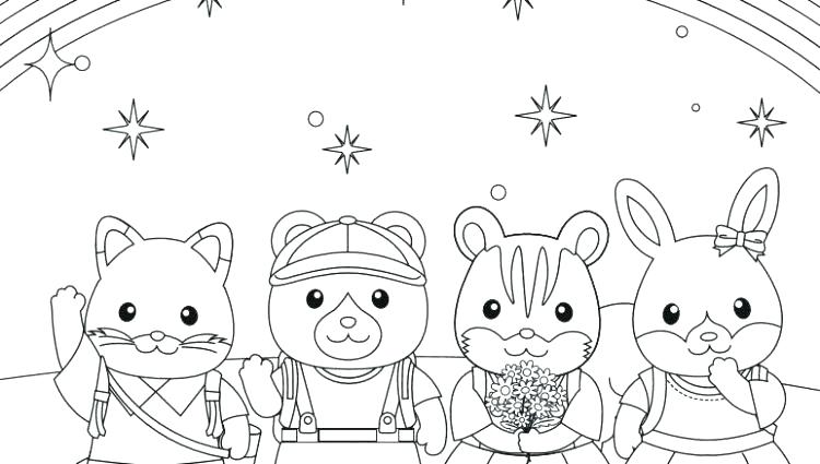 Calico Critters Coloring Pages at GetDrawings | Free download