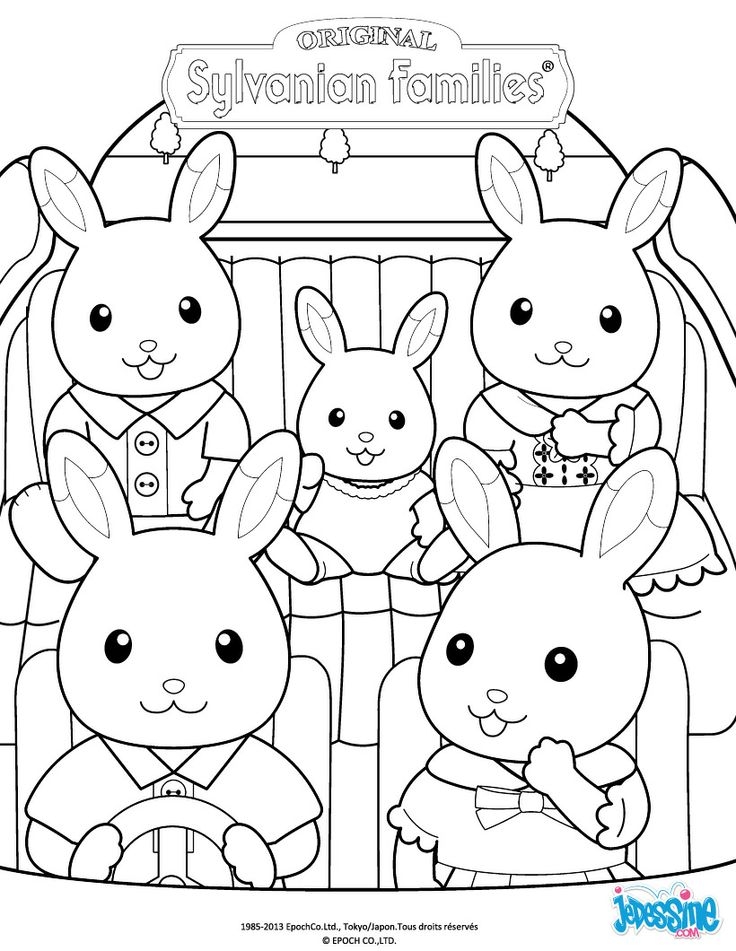 Calico Critters Coloring Pages at GetDrawings Free download