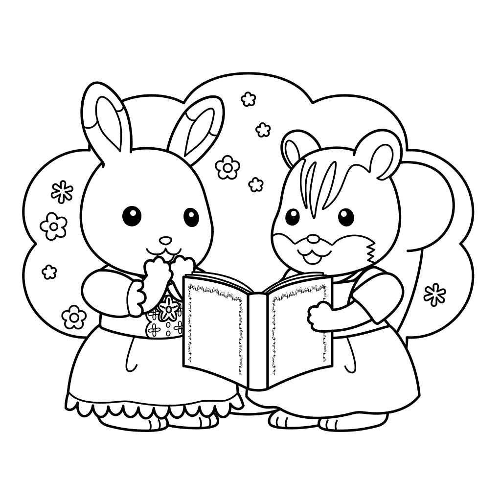 Calico Critters Coloring Pages at GetDrawings | Free download