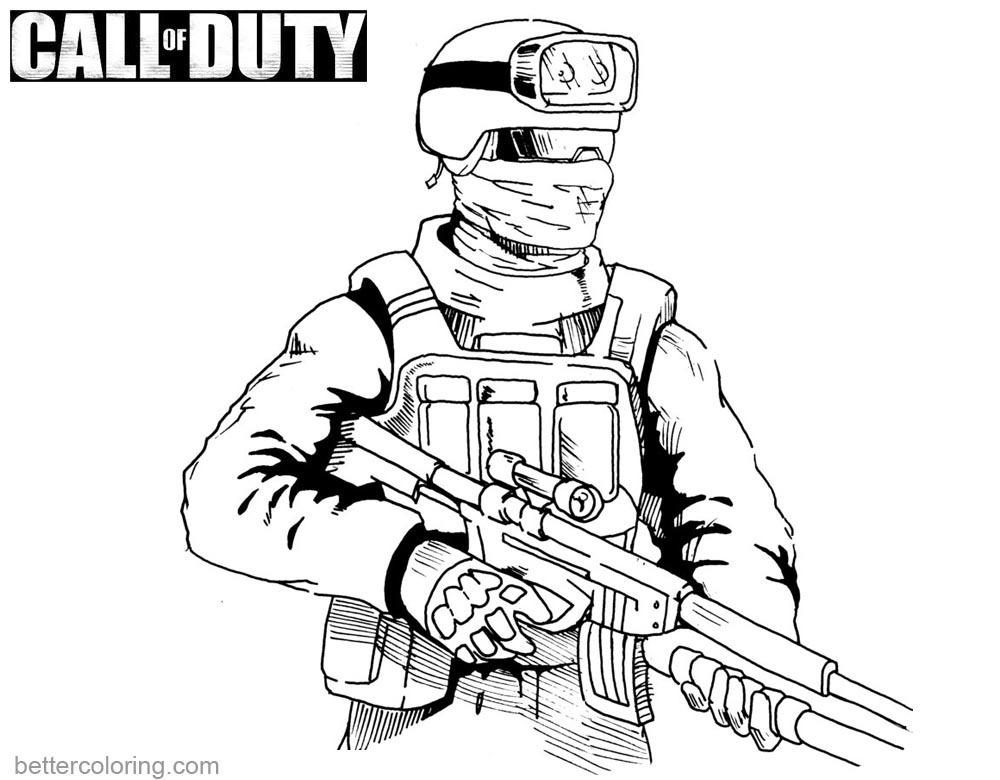 Call Of Duty Coloring Pages at GetDrawings | Free download