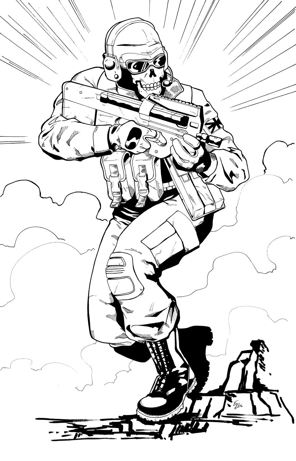 Call Of Duty Coloring Pages To Print At Getdrawings Free Download
