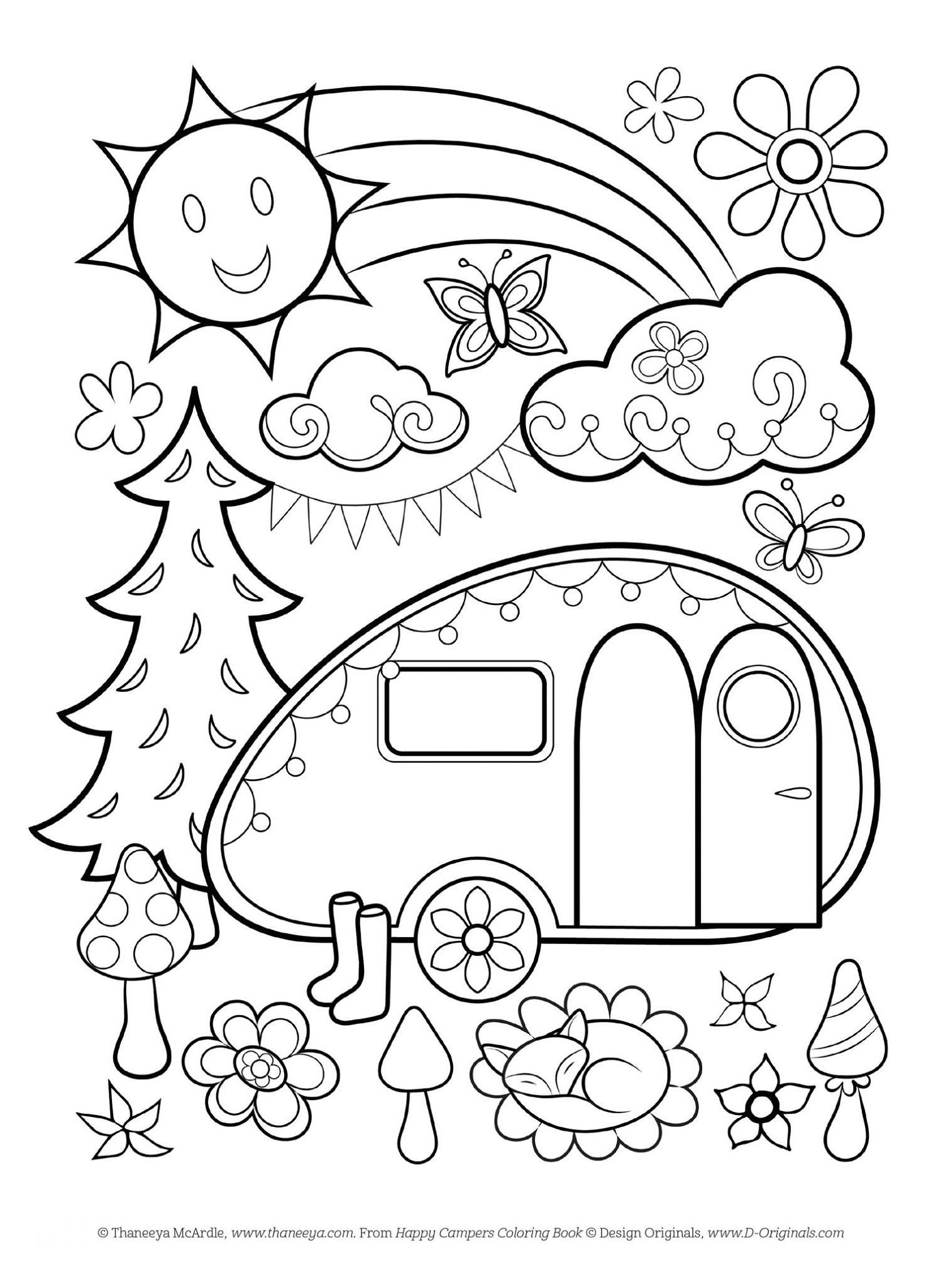 Camper Coloring Pages At GetDrawings Free Download