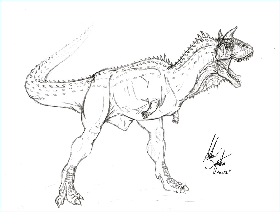 Carnotaurus Coloring Page at GetDrawings | Free download