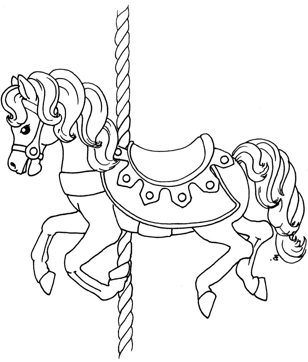 Carousel Coloring Pages at GetDrawings Free download