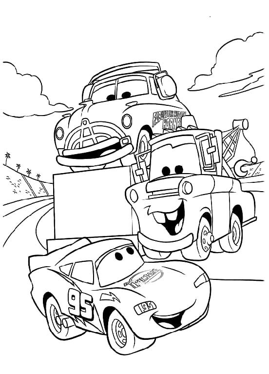 Lightning Mcqueen Disney Cars Coloring Pages - Coloring Pages for Kids