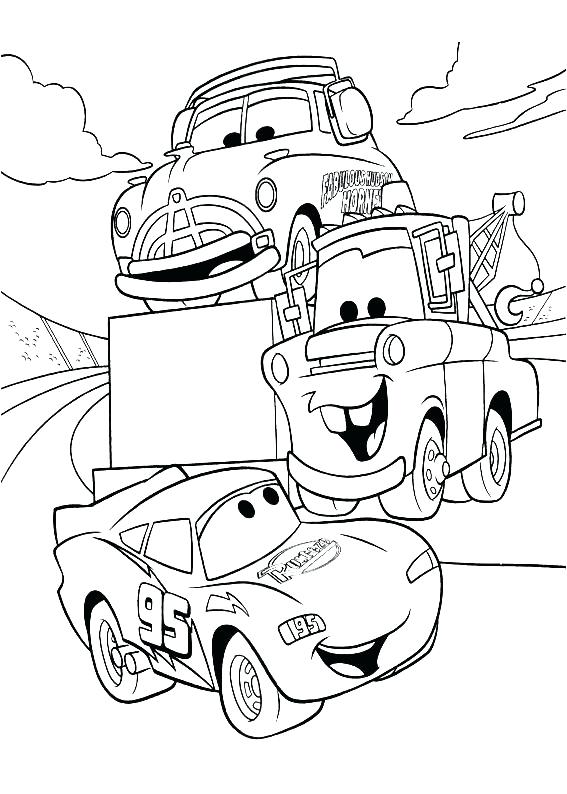 Cars Movie Coloring Pages At Getdrawings Free Download