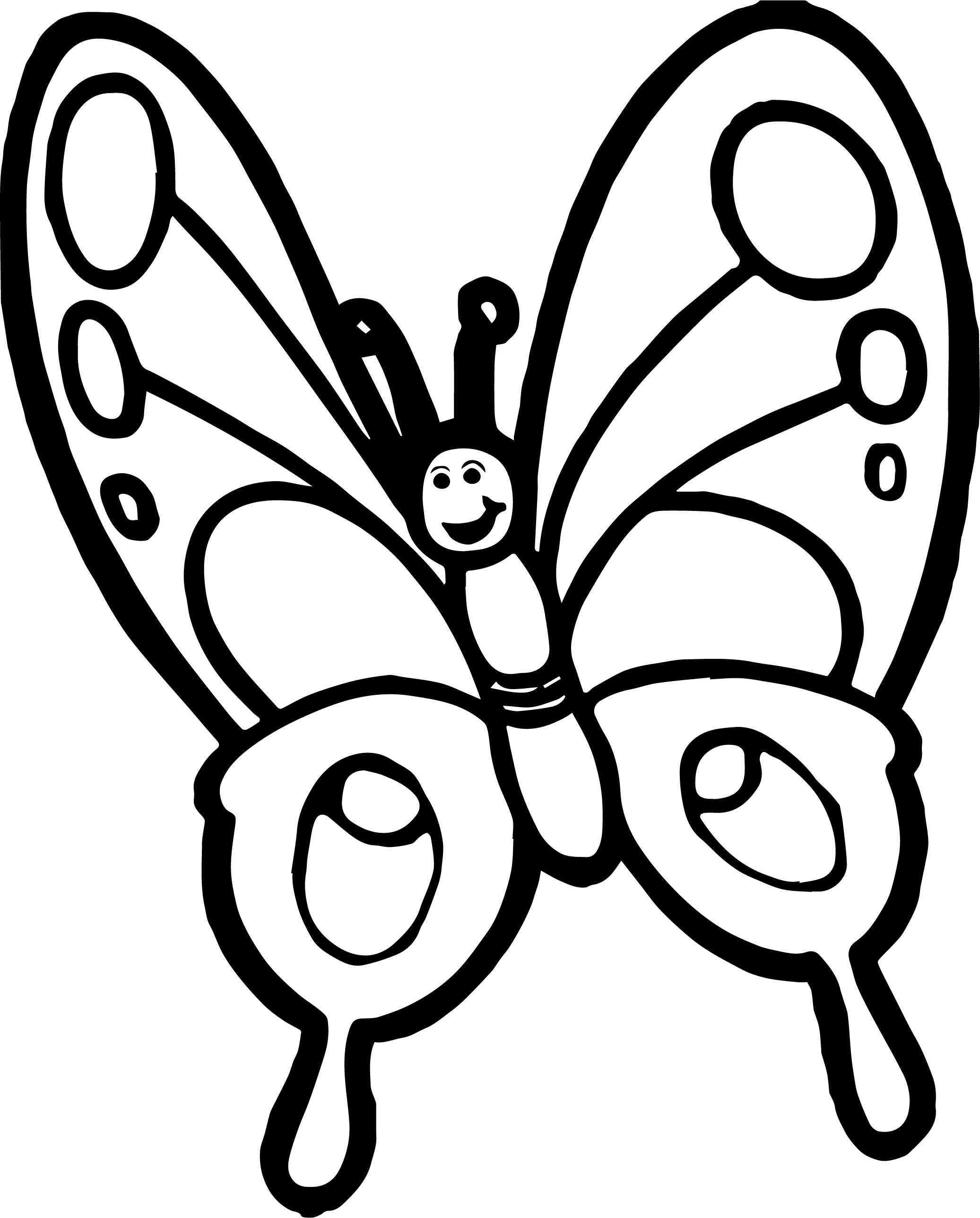 Cartoon Butterfly Coloring Pages At Getdrawings | Free Download