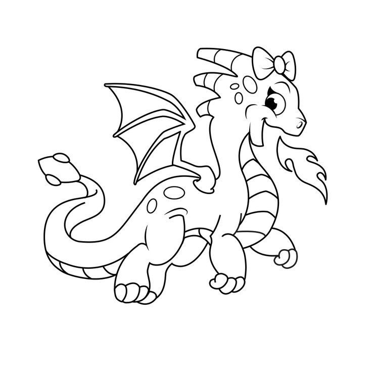 Cartoon Dragon Coloring Pages at GetDrawings | Free download