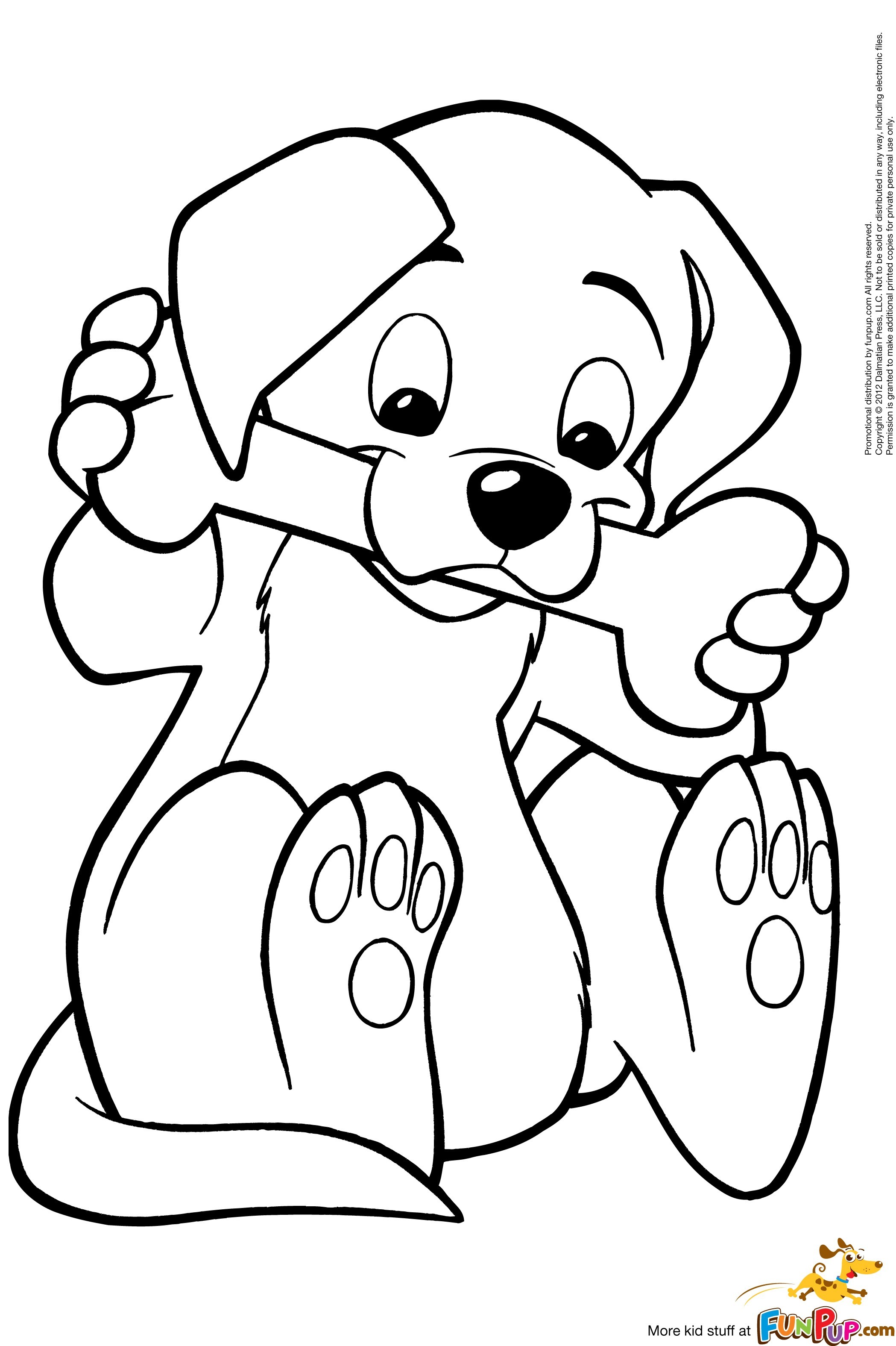 Cartoon Puppy Coloring Pages at GetDrawings Free download