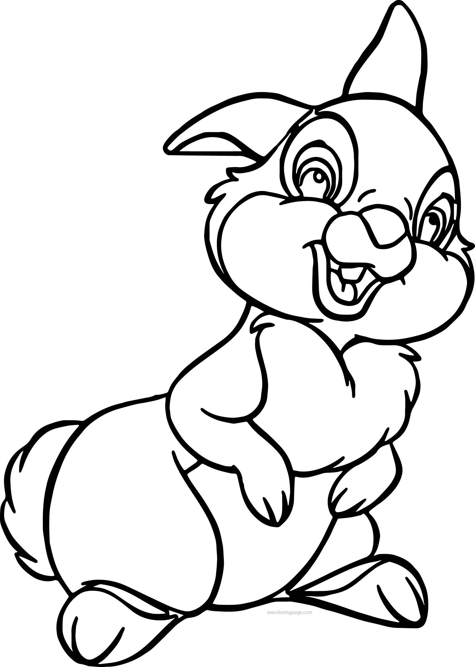 Cartoon Rabbit Coloring Pages at GetDrawings | Free download