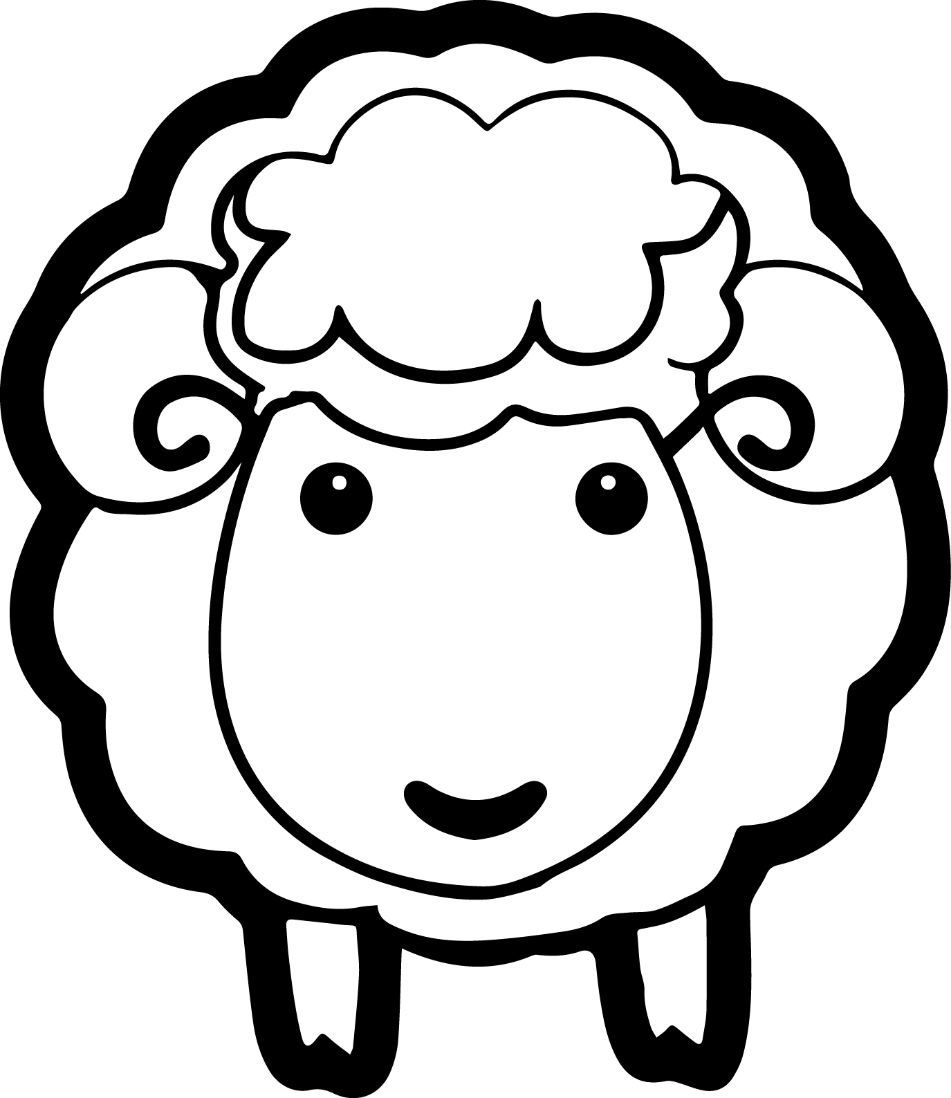 Cartoon Sheep Coloring Pages at GetDrawings Free download