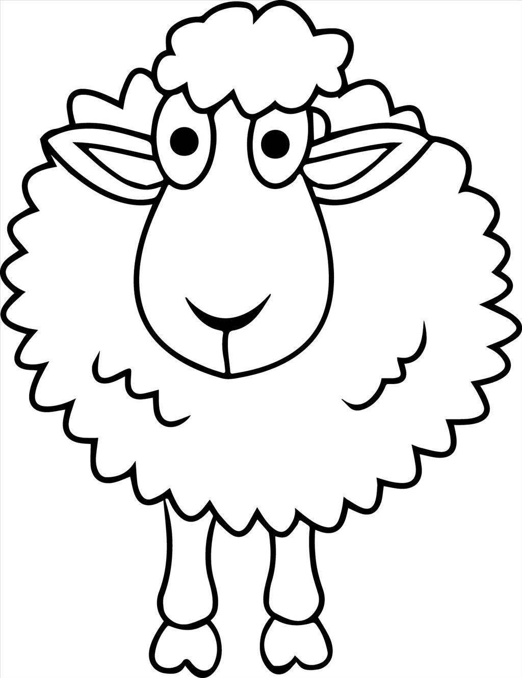 Cartoon Sheep Coloring Pages at GetDrawings Free download