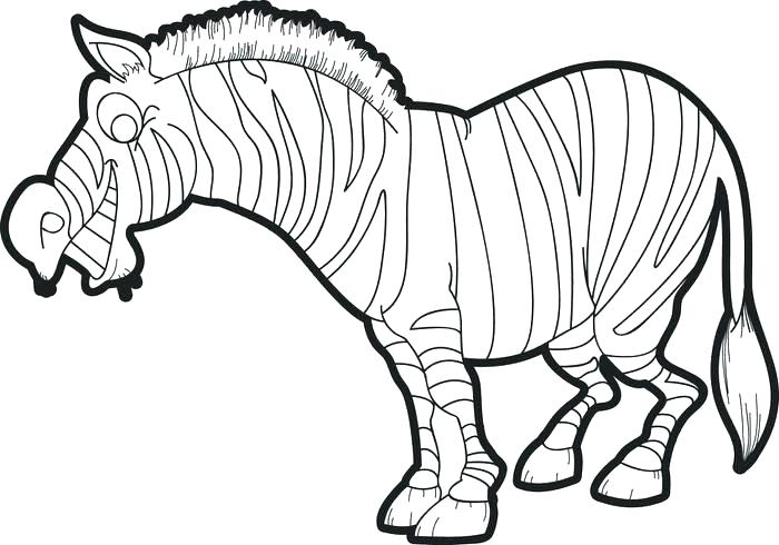 Cartoon Zebra Coloring Pages at GetDrawings | Free download