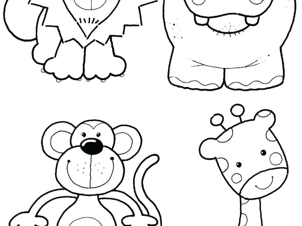 Cartoon Zoo Animals Coloring Pages at GetDrawings | Free ...