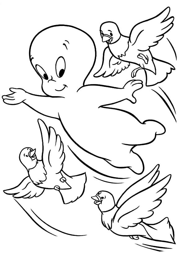 Casper The Ghost Coloring Pages at GetDrawings | Free download