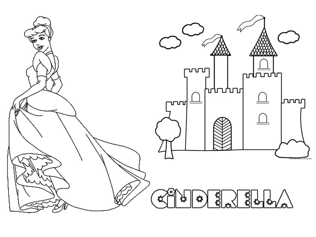 1048x786 Coloring Pages Castle Coloring Pages Simple For Kids Princess.