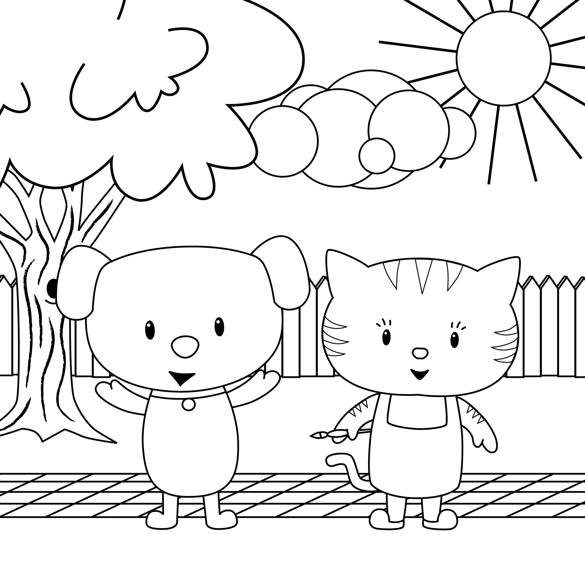 dog-and-cat-coloring-pages-updated-2021-cat-and-dog-coloring-pages-to