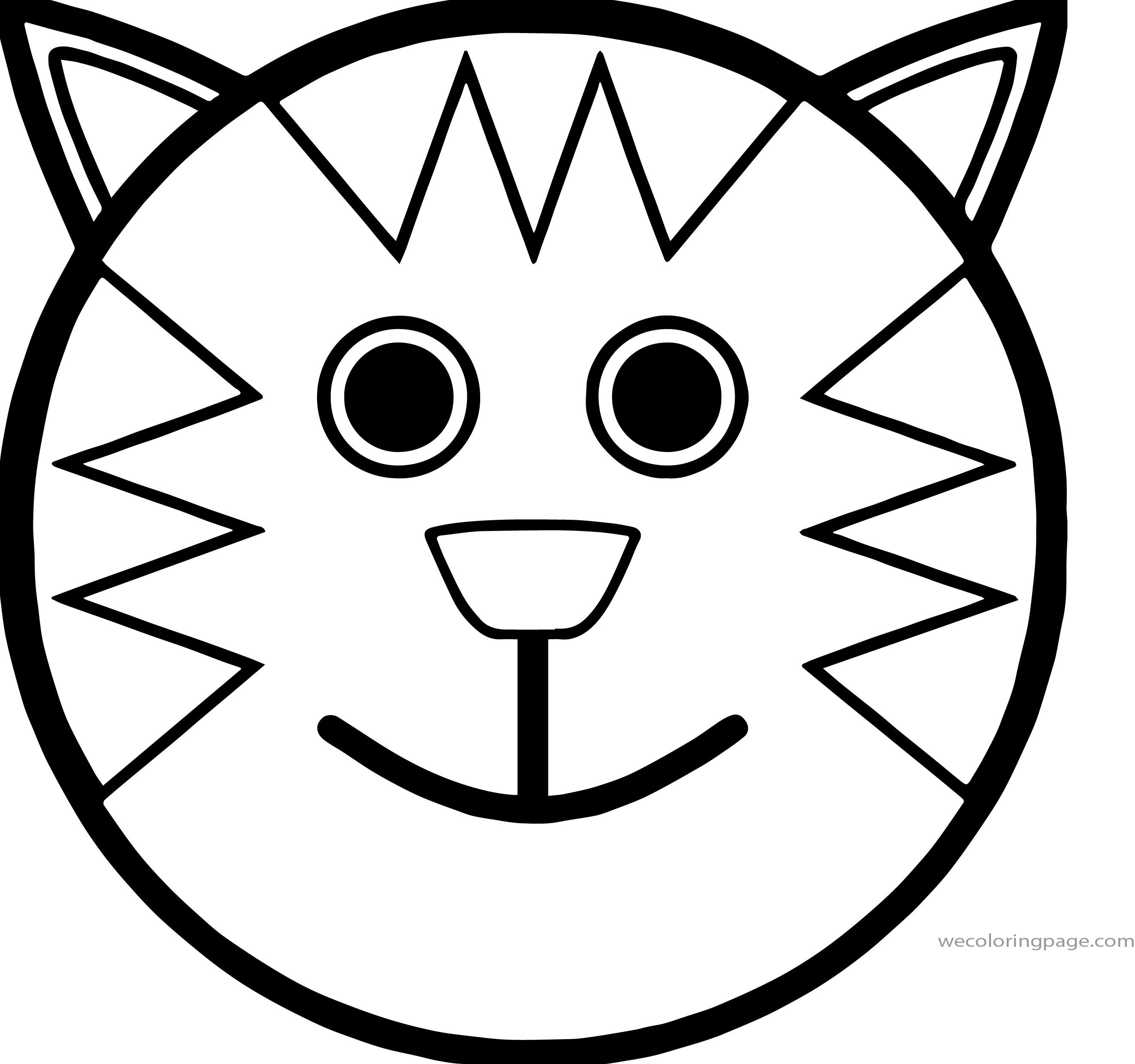 Cute Cat Face Colouring Pages ipanemabeerbar