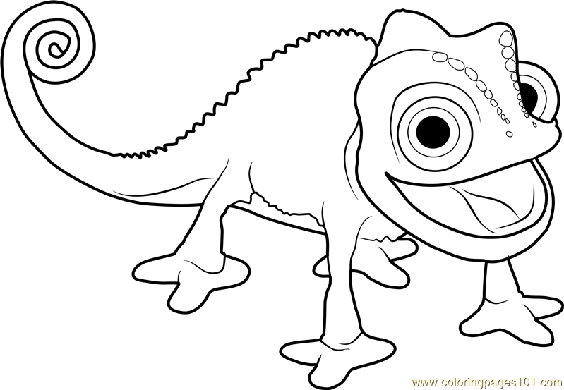 Chameleon Coloring Page At GetDrawings Free Download