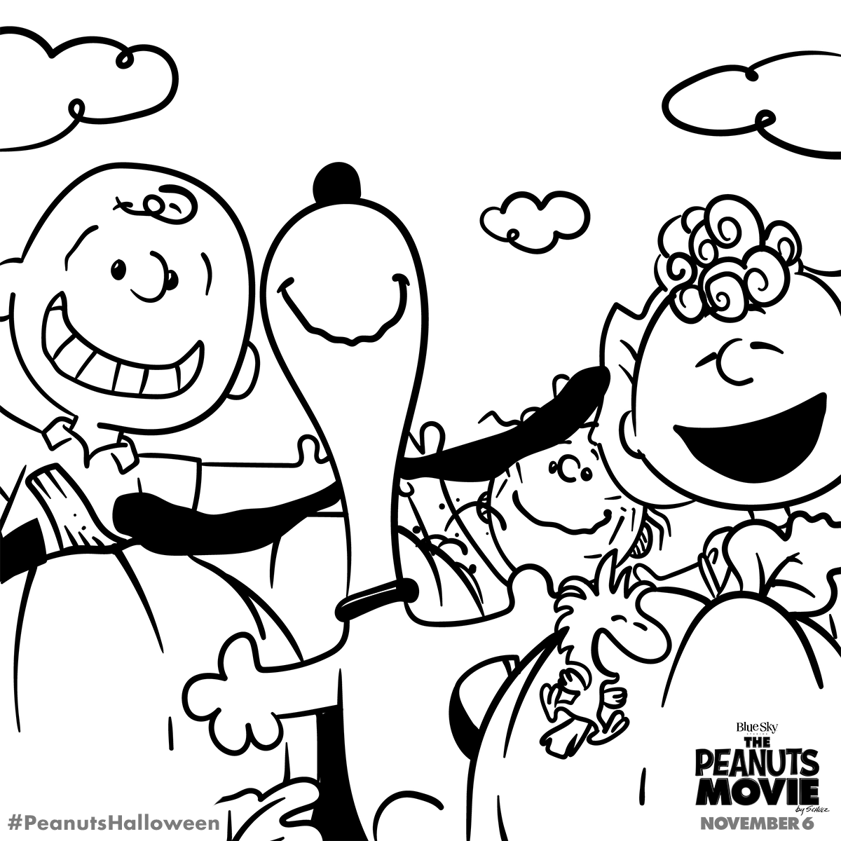 Charlie Brown Halloween Coloring Pages at GetDrawings Free download