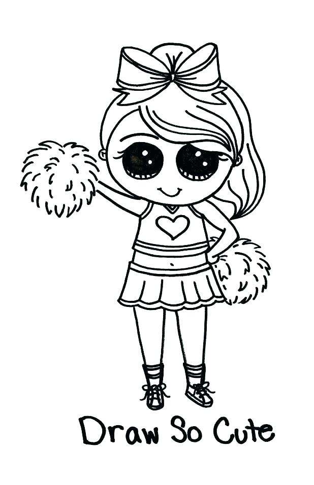 Cheerleader Megaphone Coloring Pages At Getdrawings Free Download